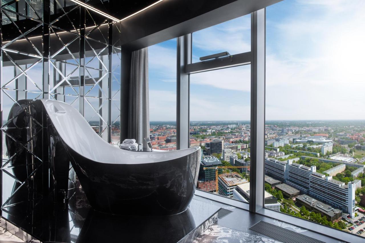 Apartamenty Sky Tower Z Wanna Przy Oknie Wrocław Kültér fotó