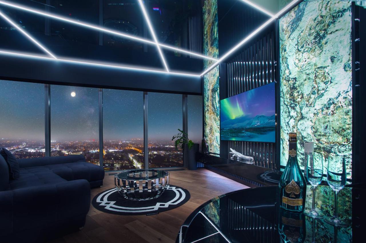 Apartamenty Sky Tower Z Wanna Przy Oknie Wrocław Kültér fotó